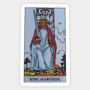 King of Swords - A Tarot Print Sticker